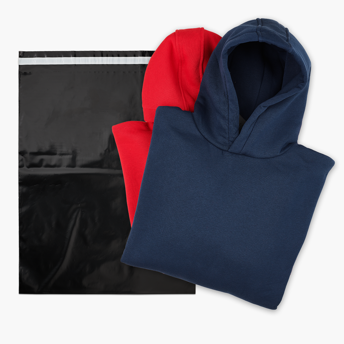 Retourentasche 49cm+7cm*40cm, schwarz, 80μm L Versandtaschen24