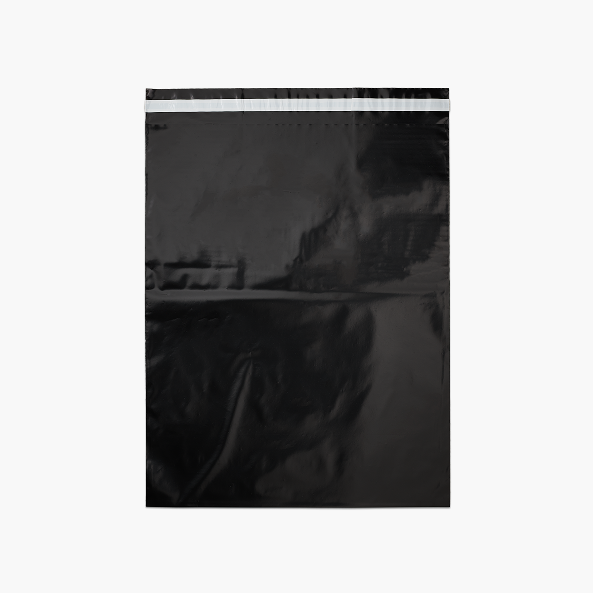 Versandtasche 50cm+5cm*40cm, schwarz, 60μm L Versandtaschen24