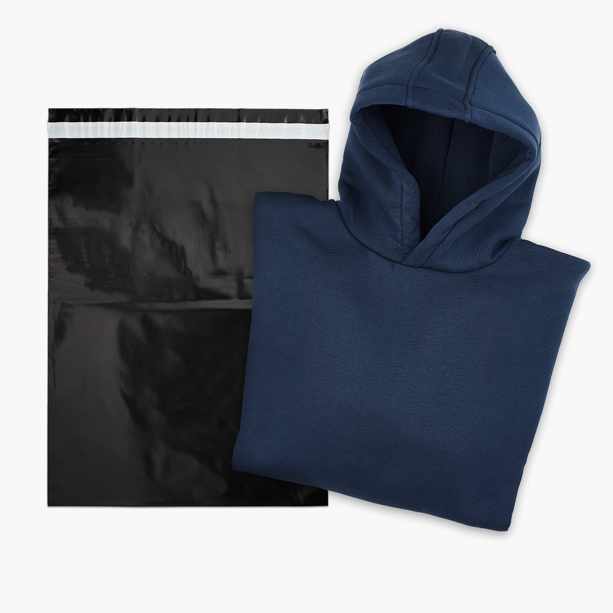 Retourentasche 43cm+7cm*35cm, schwarz, 80μm M Versandtaschen24