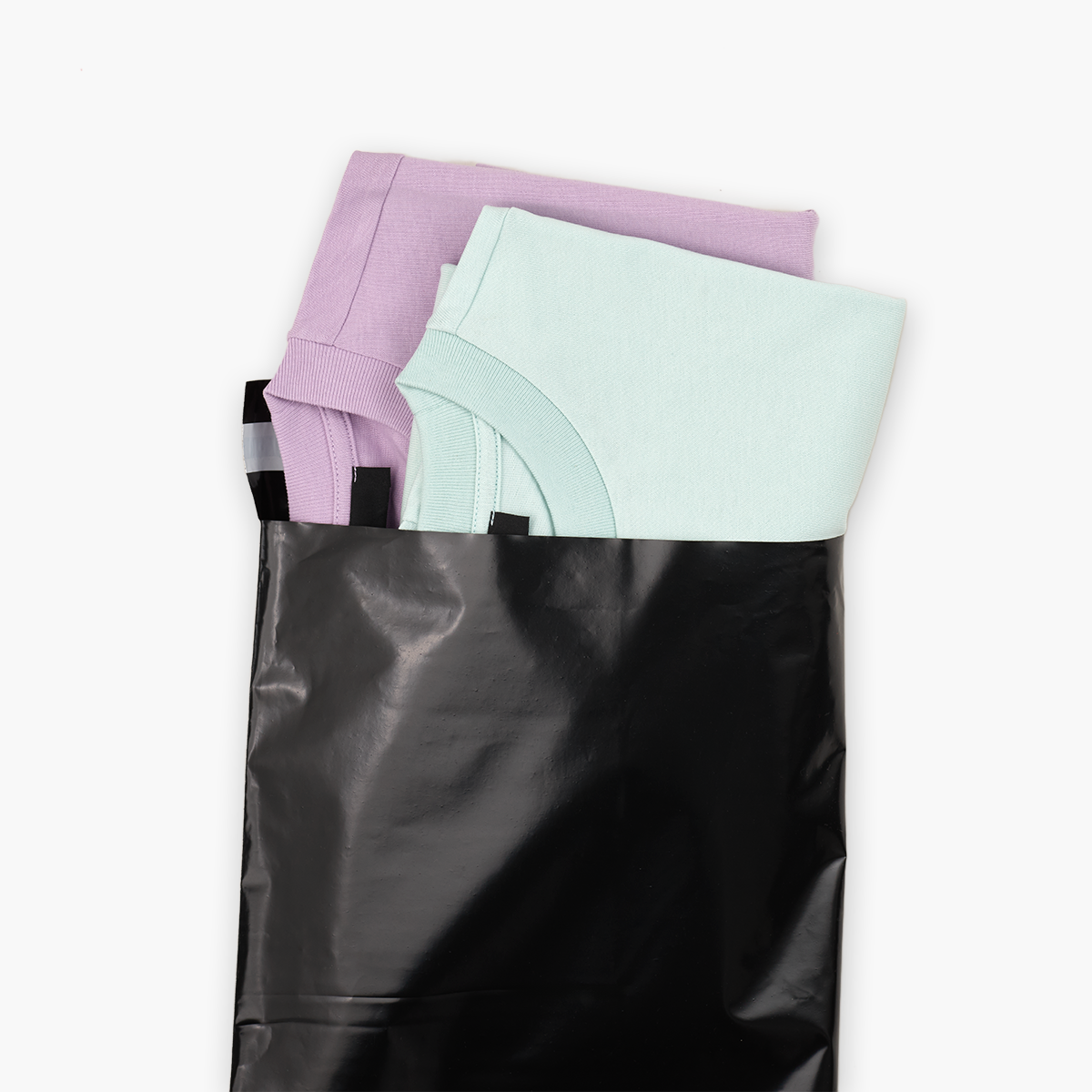 Versandtasche 35cm+5cm*25cm, schwarz, 80μm S Versandtaschen24