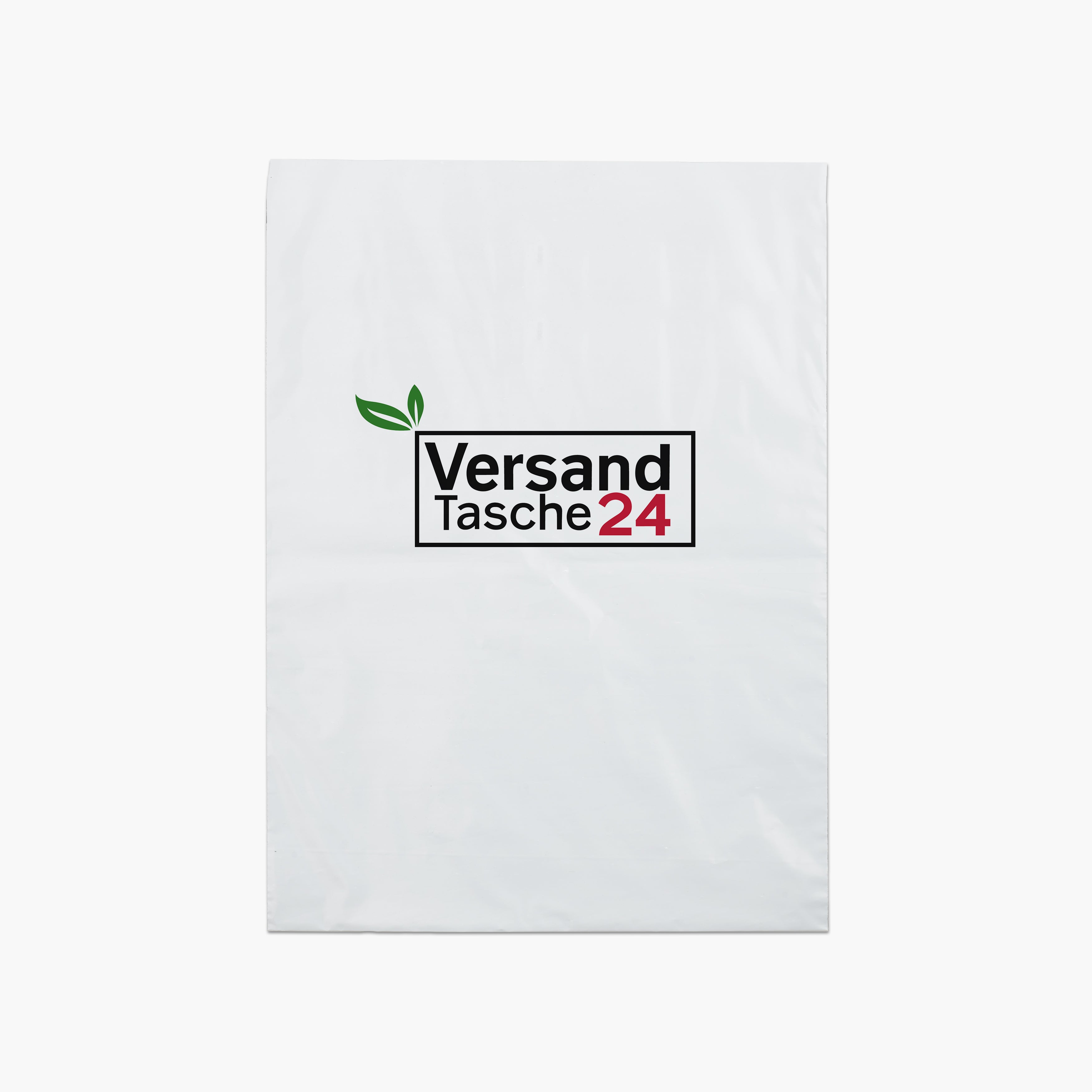 Retourentasche mit Druck 3-farbig 49cm+7cm*40cm, weiß,80μm L Versandtaschen24