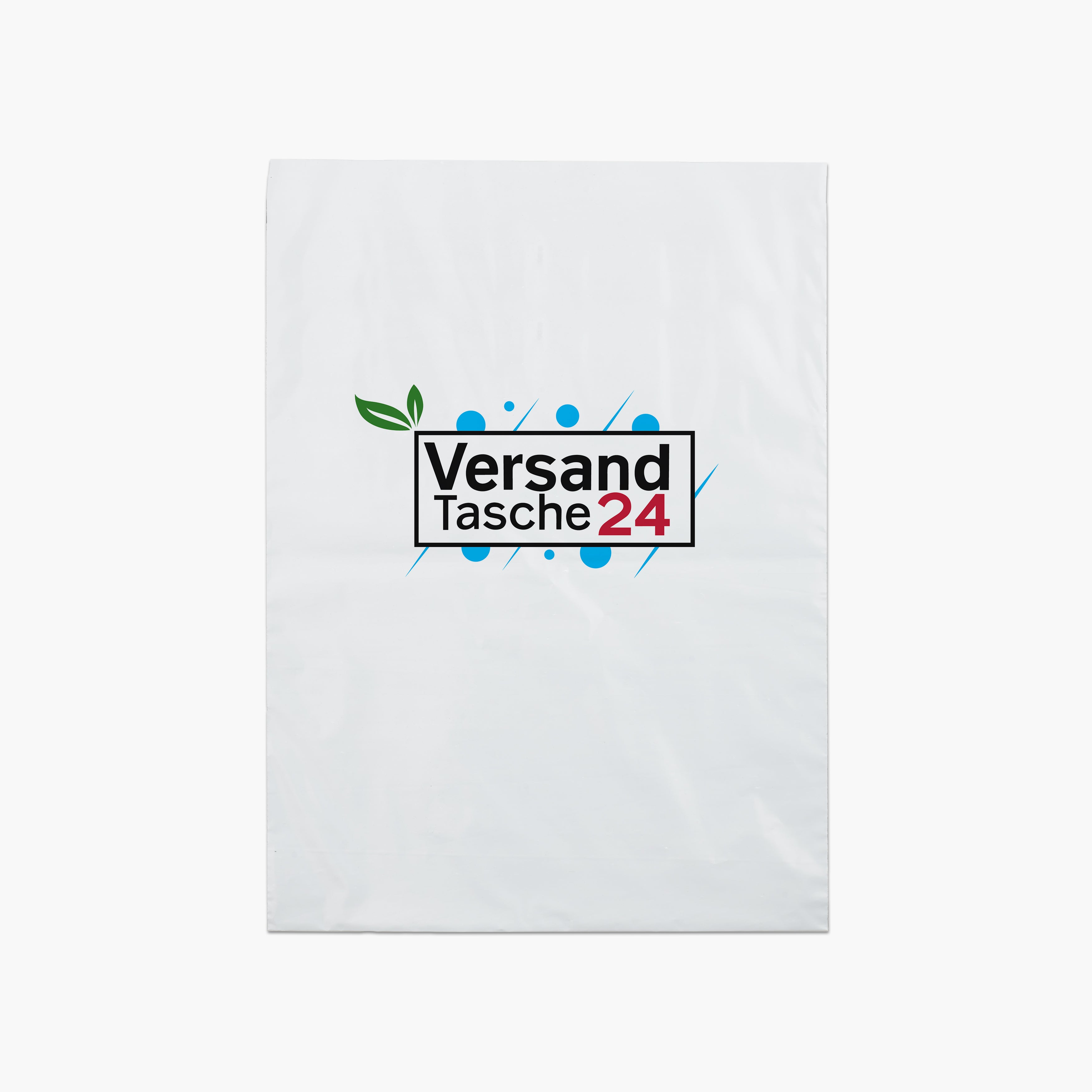 Retourentasche mit Druck 4-farbig 49cm+7cm*40cm, weiß,60μm L Versandtaschen24