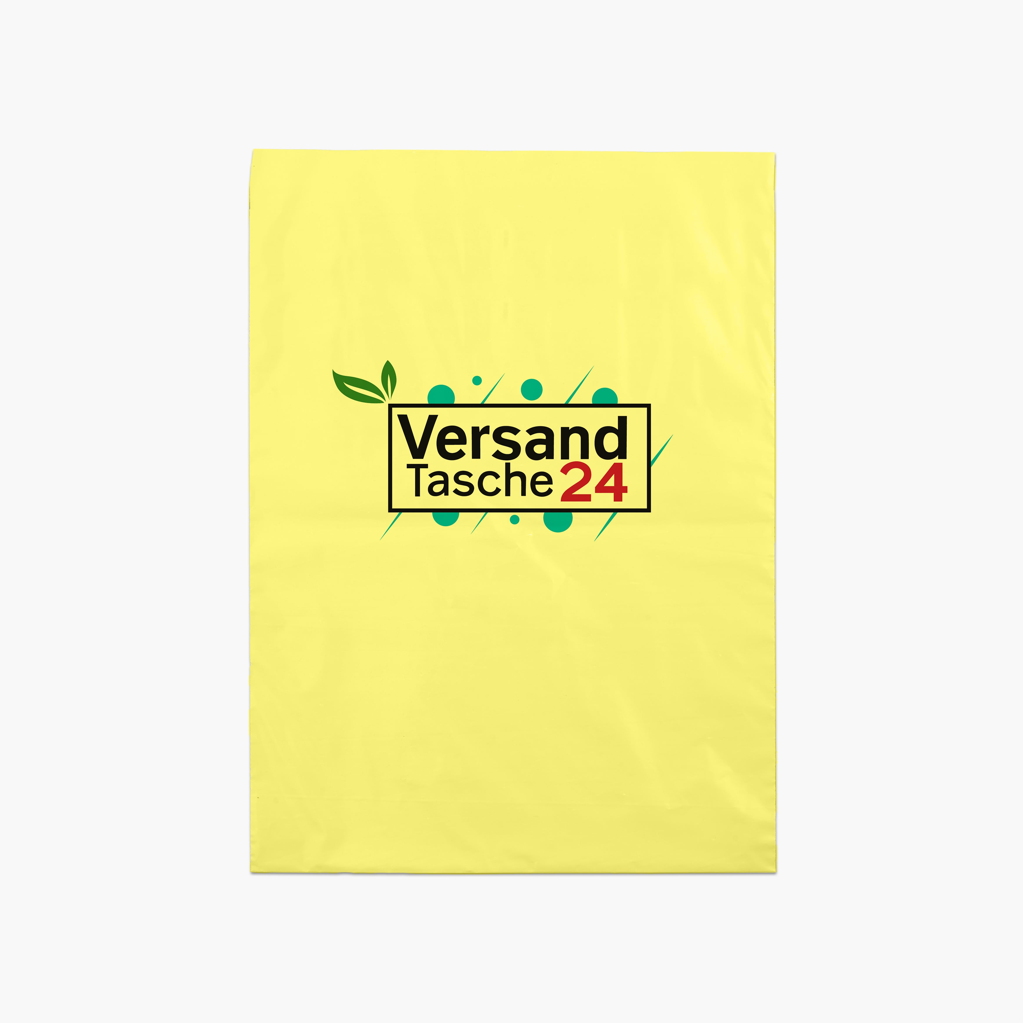 Versandtasche mit Druck Bilddruck 50cm+5cm*40cm, weiß,80μm L Versandtaschen24