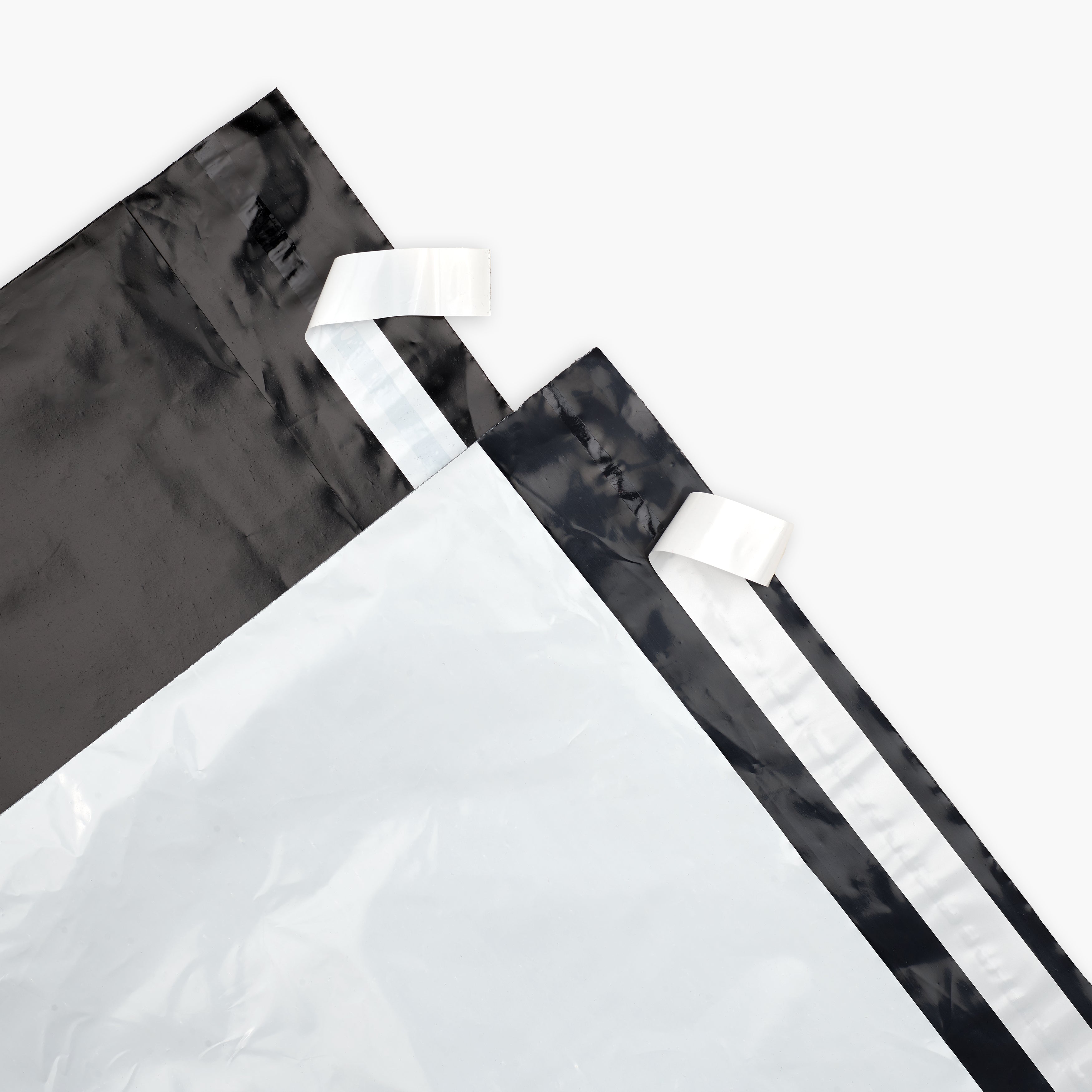 Versandtasche 35cm+5cm*25cm, schwarz, 80μm S Versandtaschen24